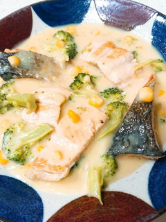 鮭のコーンクリーム煮-レシピのメイン写真
