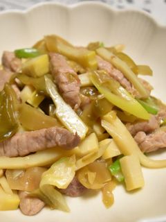 ザーサイと細切り肉炒め-レシピのメイン写真
