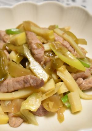 ザーサイと細切り肉炒め-レシピのメイン写真