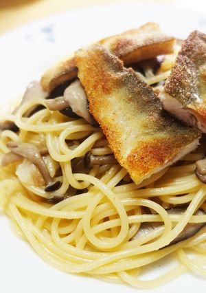 鮎ときのこの和風ペペロンチーノ-レシピのメイン写真