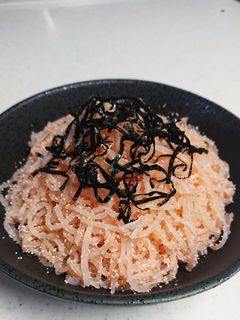 ダイエットの味方!しらたきと明太子炒め♪-レシピのメイン写真