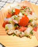 かぼすと薬味野菜で和風のセビーチェ