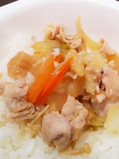 ~EUと和~ オリーブガーリック肉炒め-レシピのメイン写真