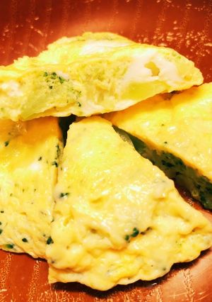 レンジで簡単！離乳食後期 チーズオムレツ-レシピのメイン写真