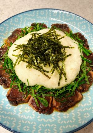 ヘルシー♪かつおの漬けのとろろがけ-レシピのメイン写真