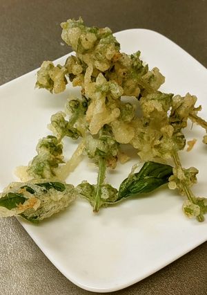 バジルの花の天ぷら-レシピのメイン写真