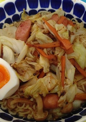 サッポロ一番 味噌きのこラーメン-レシピのメイン写真
