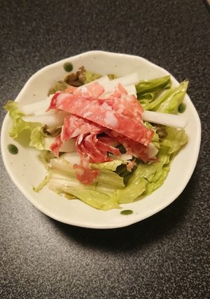 和風?洋風?サラミ大根サラダ-レシピのメイン写真