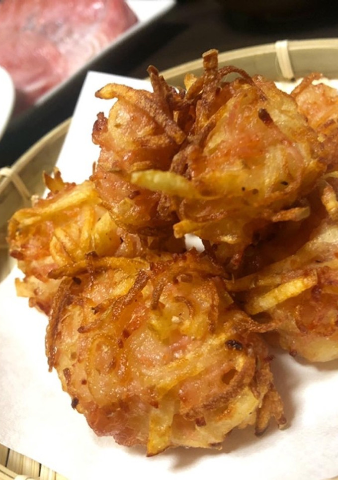 ハムとジャガイモのいが栗揚げ-レシピのメイン写真