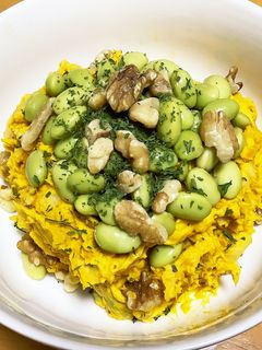 かぼちゃと枝豆のサラダ-レシピのメイン写真