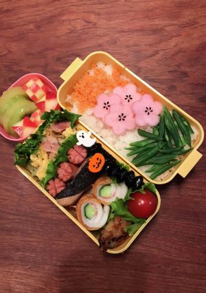 お弁当・・・158お弁当にお花を-レシピのメイン写真
