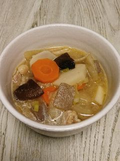 おかずスープ☆根菜と鶏肉の味噌汁-レシピのメイン写真