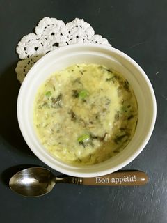 レンジで☆枝豆とオートミールの茶碗蒸し-レシピのメイン写真