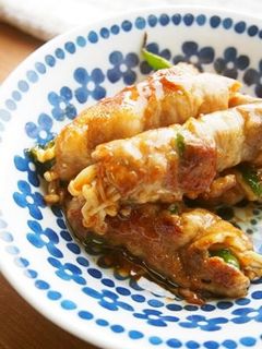 えのき・ピーマンの肉巻き照り焼き♪-レシピのメイン写真