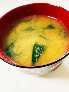 1人前!モロヘイヤのお味噌汁-レシピのメイン写真