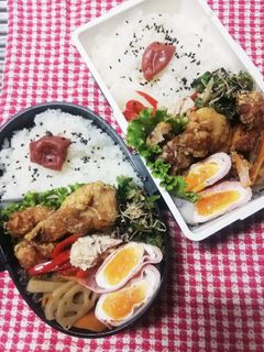 高校男子弁当♡唐揚げ10/5-レシピのメイン写真