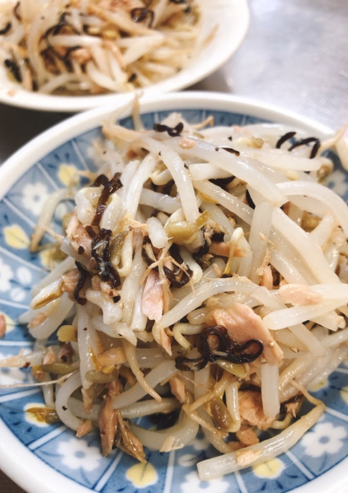 もやしとツナの塩昆布和え-レシピのメイン写真