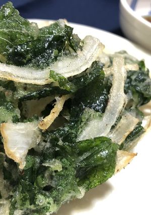 モロヘイヤのかき揚げ-レシピのメイン写真