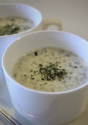 秋レシピ!三種のきのこクリームスープ-レシピのメイン写真