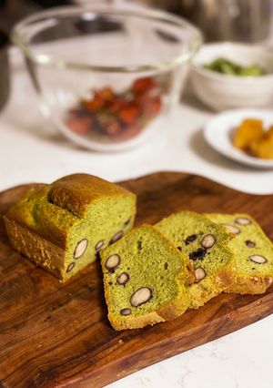 ほうれん草と黒豆の米粉パウンドケーキ-レシピのメイン写真
