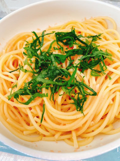 ヒガシマルでたらこパスタ-レシピのメイン写真