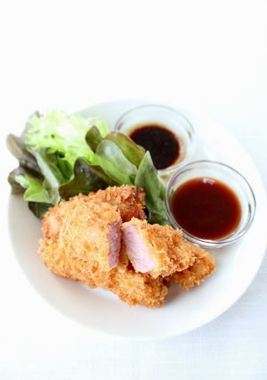 ソースが美味しい【スティックハムカツ】-レシピのメイン写真