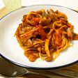 豚肉ときのこのトマトパスタ