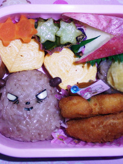 キャラ弁☆栗入りお赤飯とバク-レシピのメイン写真