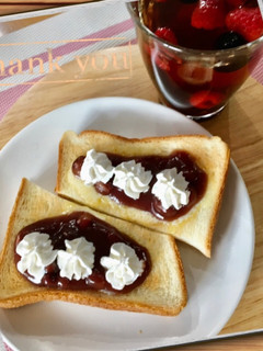 あんバターホイップトースト-レシピのメイン写真