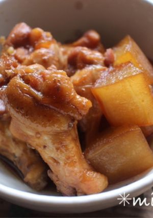 m炊飯器で冬瓜と手羽元の甘辛煮-レシピのメイン写真