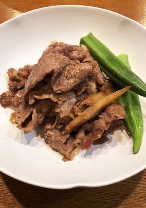 ごぼうと牛肉の甘辛炒め-レシピのメイン写真