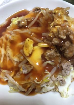 豚ひきもやし卵甘酢あん-レシピのメイン写真