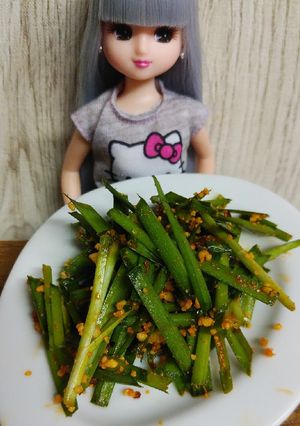 リカちゃん♡ニラとピーナッツラー油和え♪-レシピのメイン写真