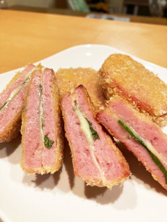 揚げないハムカツ☆バジルとチーズ入り-レシピのメイン写真
