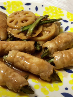 甘酸っぱい四角豆肉巻き-レシピのメイン写真