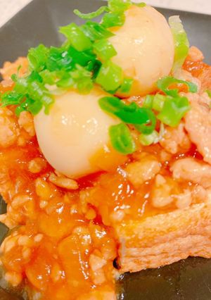 簡単◎手間なし◎厚揚げのそぼろあんかけ-レシピのメイン写真