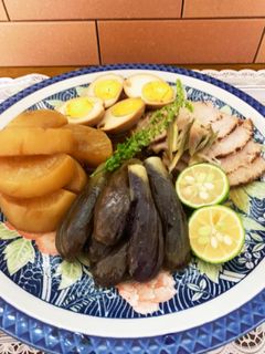 うますぎる煮豚の煮汁で大根と茄子の煮物-レシピのメイン写真