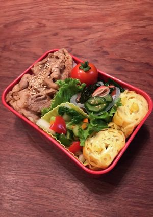 お弁当・・・159生姜焼き弁当-レシピのメイン写真