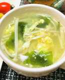 えのきと卵とワカメのスープ・中華風スープ