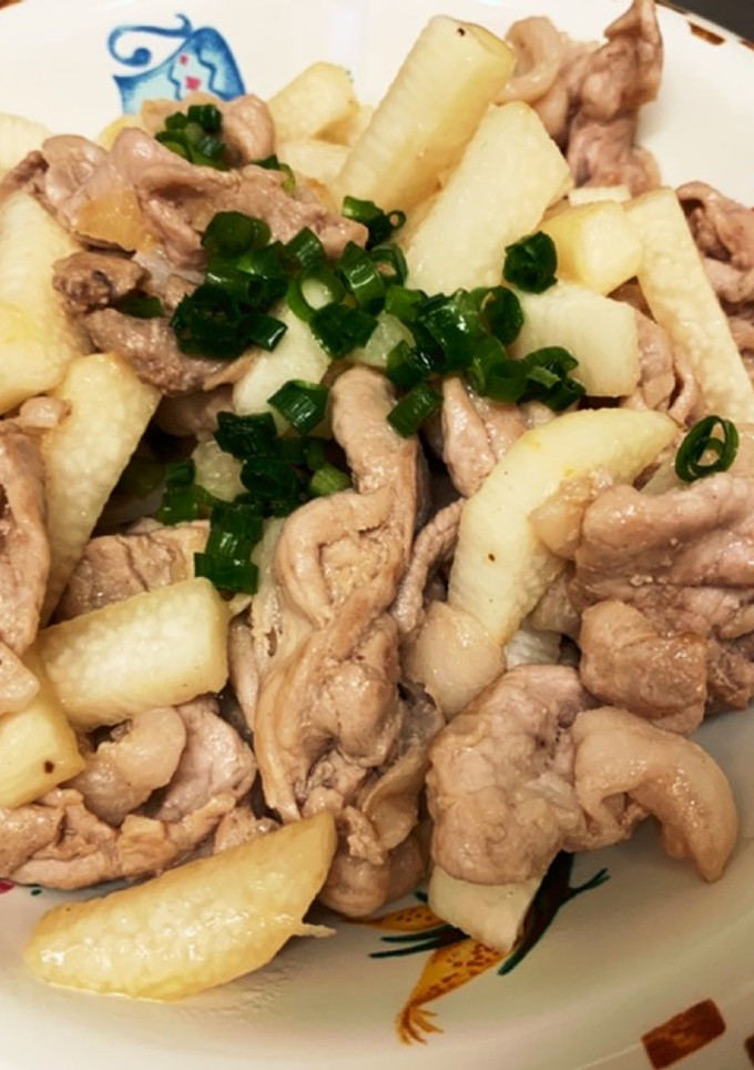 長芋と豚肉のバタぽん炒め-レシピのメイン写真