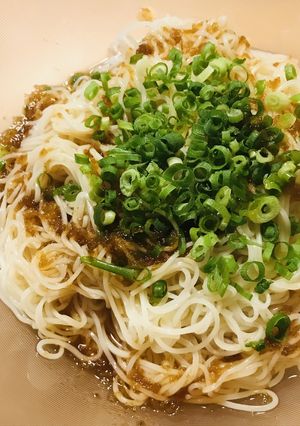 プチッとうどん活用●冷製ねぎ素麺-レシピのメイン写真