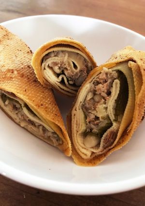 豆腐皮の春巻き　糖質制限　サバ缶　-レシピのメイン写真