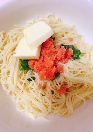 糖質0麺で！たらこバターパスタ風-レシピのメイン写真