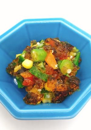 【病院】彩り野菜のジュレあえ【給食】-レシピのメイン写真