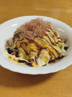 包まないとろとろ卵のとん平焼き-レシピのメイン写真