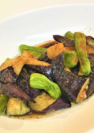 揚げ茄子ポン酢【クエだしの素】:よか魚-レシピのメイン写真