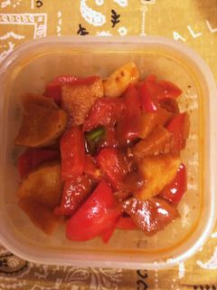 パプリカと山芋のBBQソース炒め-レシピのメイン写真