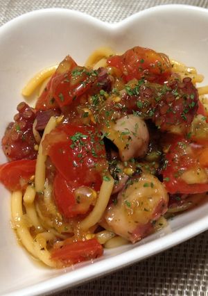 タコとトマトの冷製パスタ☆-レシピのメイン写真