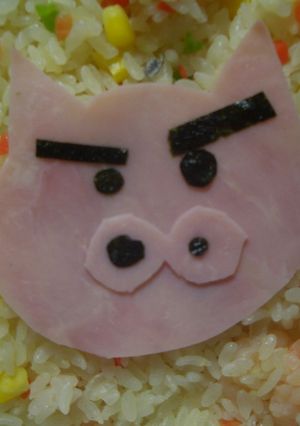 ★ぶりぶりざえもん(≖益≖)♡キャラ弁★-レシピのメイン写真