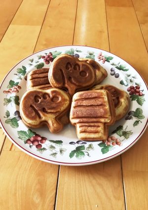 サクッふわ♪スヌーピーワッフル♪-レシピのメイン写真